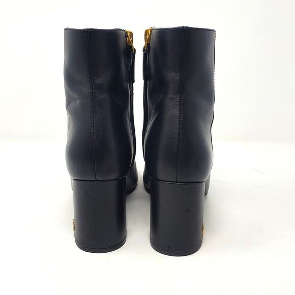 Tory Burch Brooke 70MM Ankle Boot Calf Leather Perfect Black 46063 Size US 7 - Picture 7 of 12